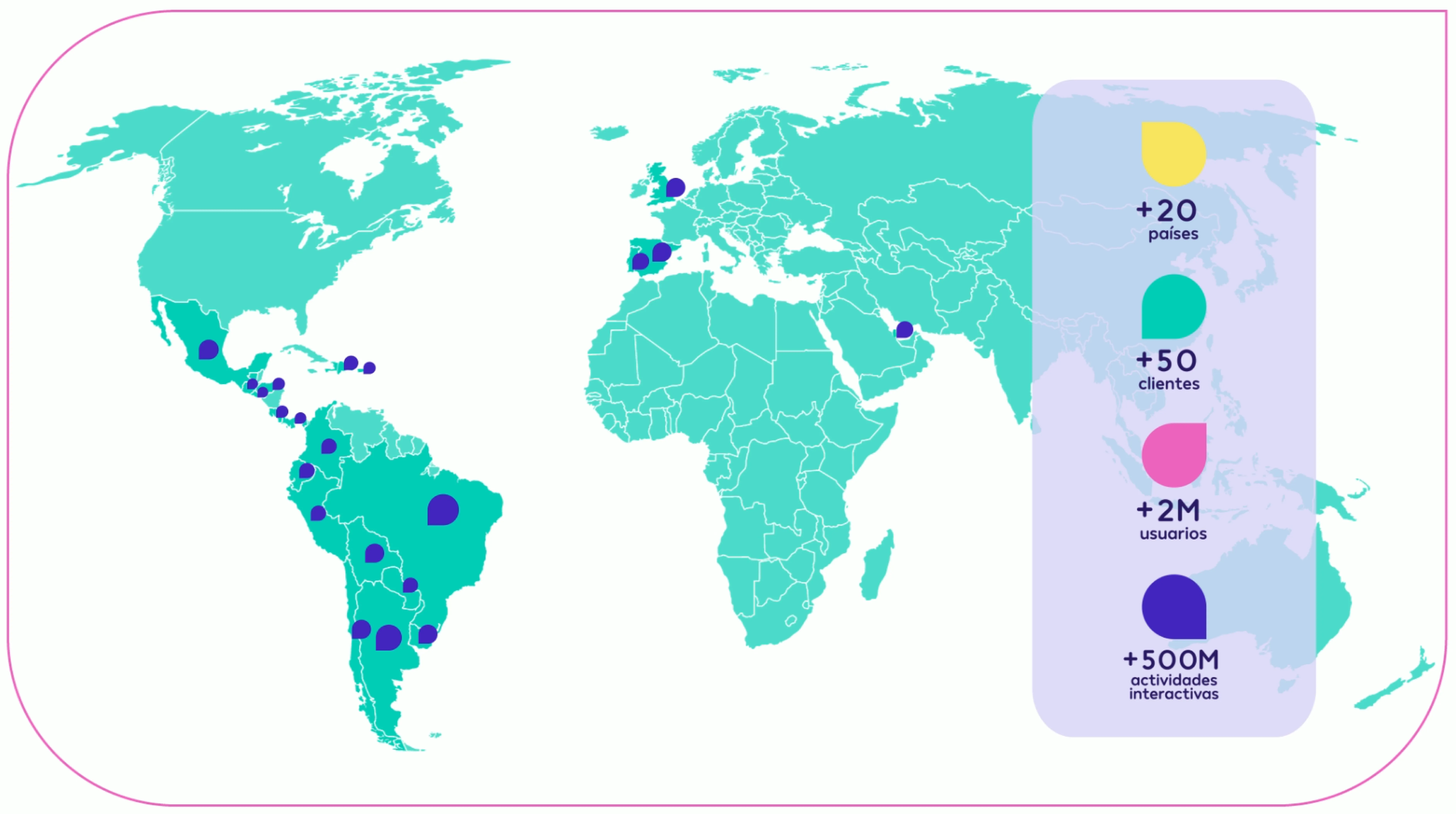 Oneclick world presence map
